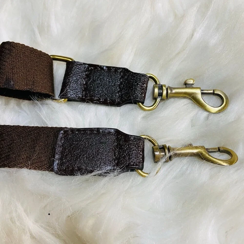 Brown Coach Webbing Strap